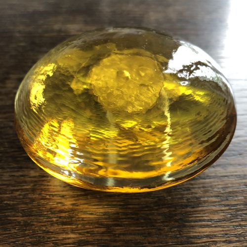 Glas-Knauf 90mm goldgelb sonnengelb